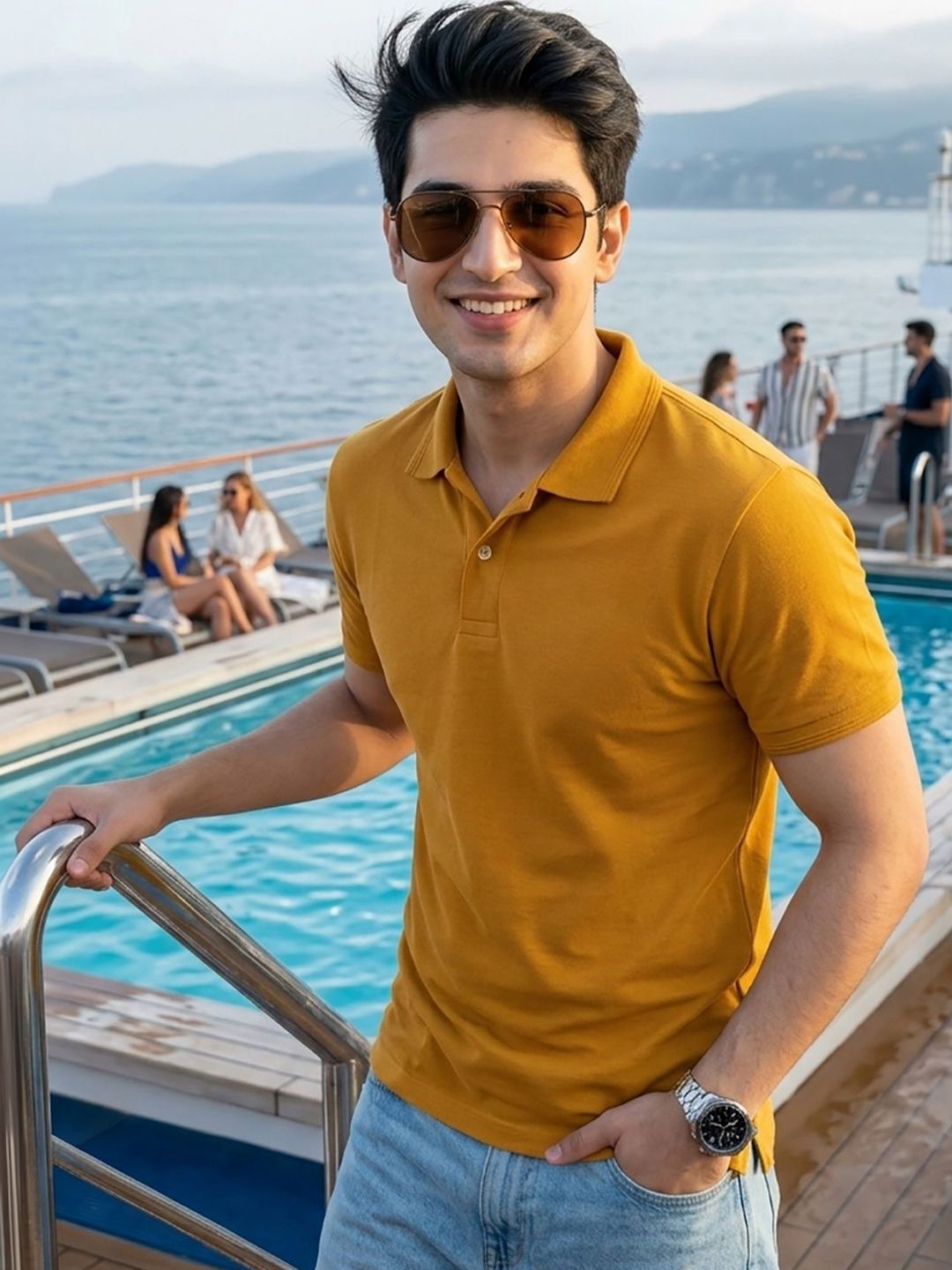 Kook N Keech Men Polo Collar T-shirt