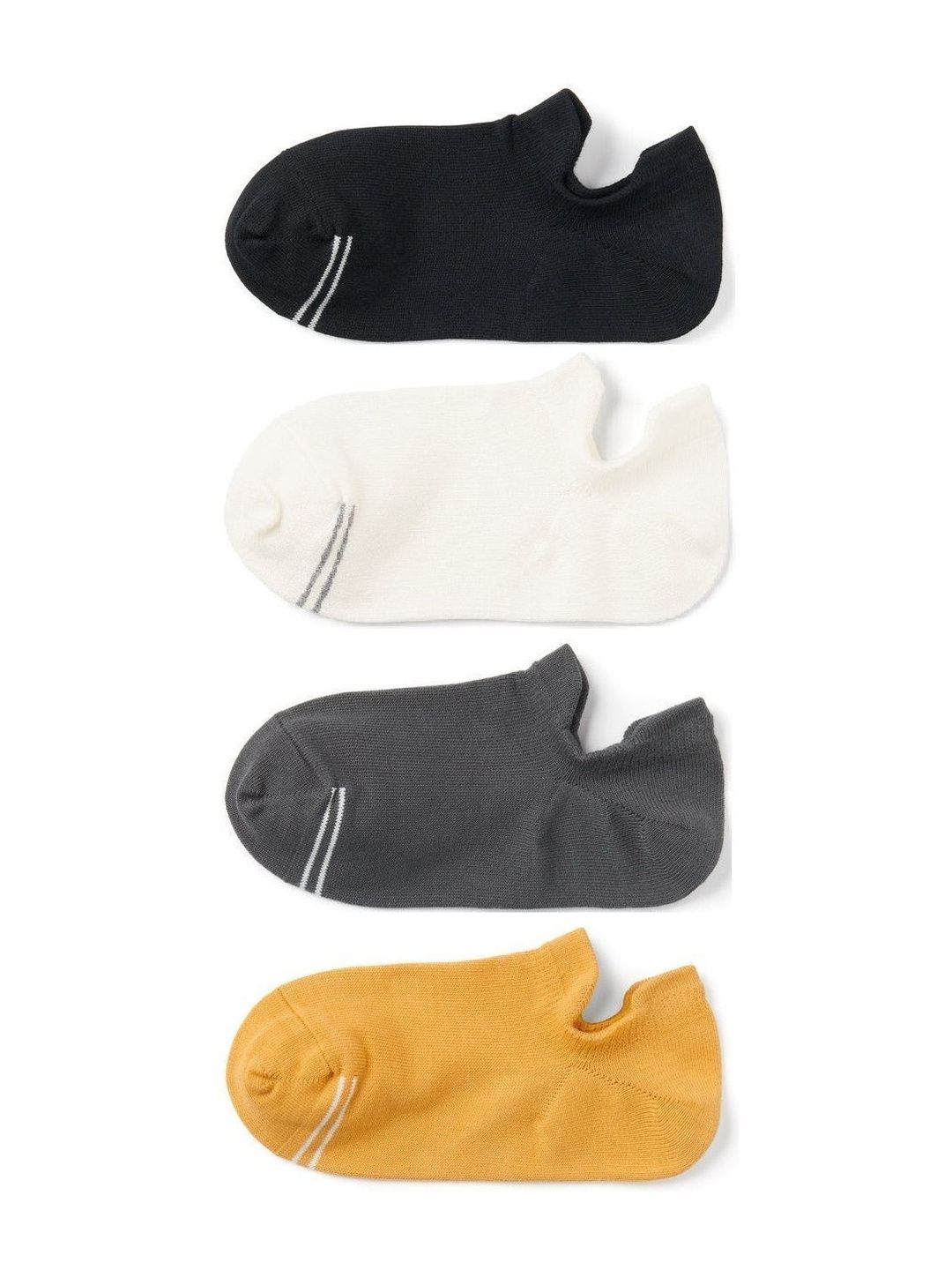 akeet trend Men Pack of 4 Cotton Assorted Striped Shoe Liners Socks