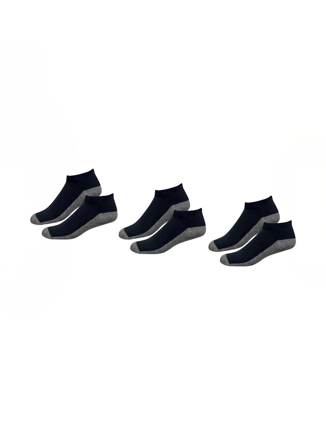 akeet trend Men Pack of 3 Cotton Assorted Colourblocked Ankle Length Socks
