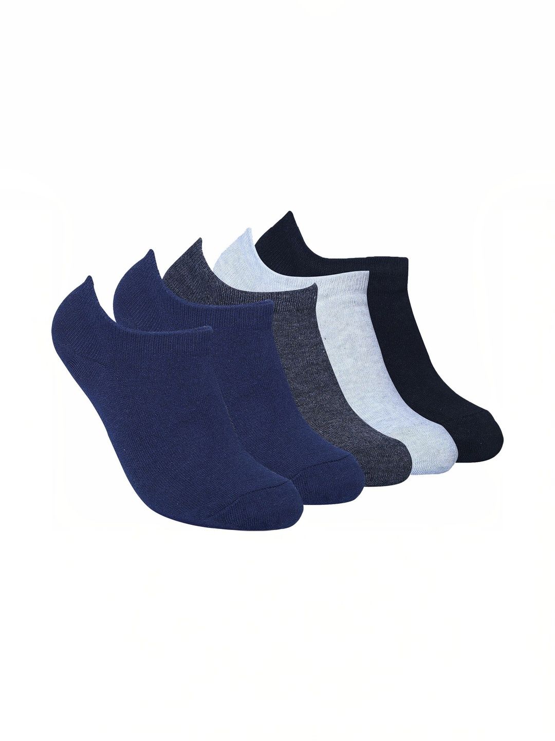 Akeeta Men Pack of 5 Cotton Assorted Shoe Liners Socks