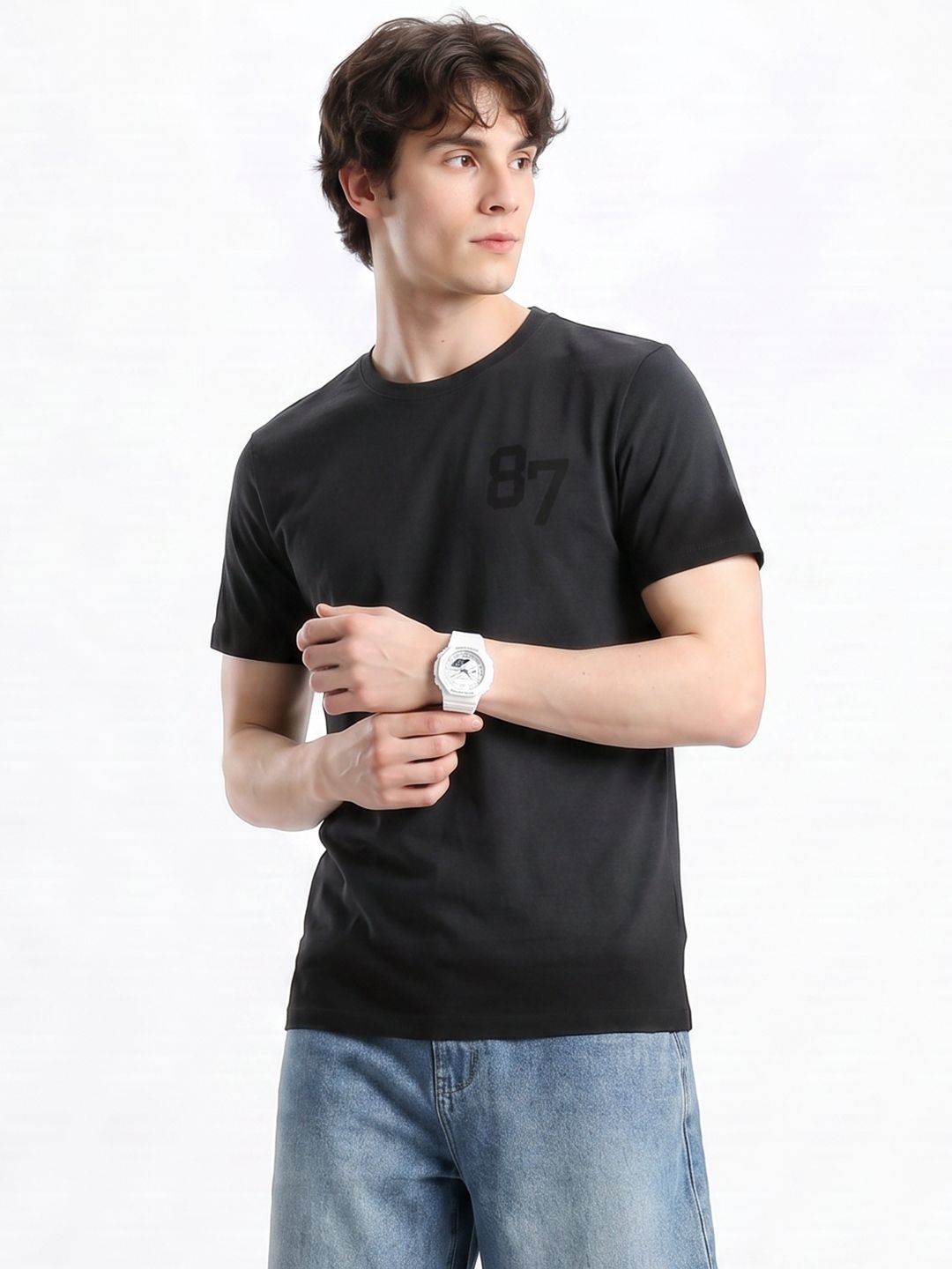 Aeropostale Brand Logo Printed Pure Cotton T-Shirt