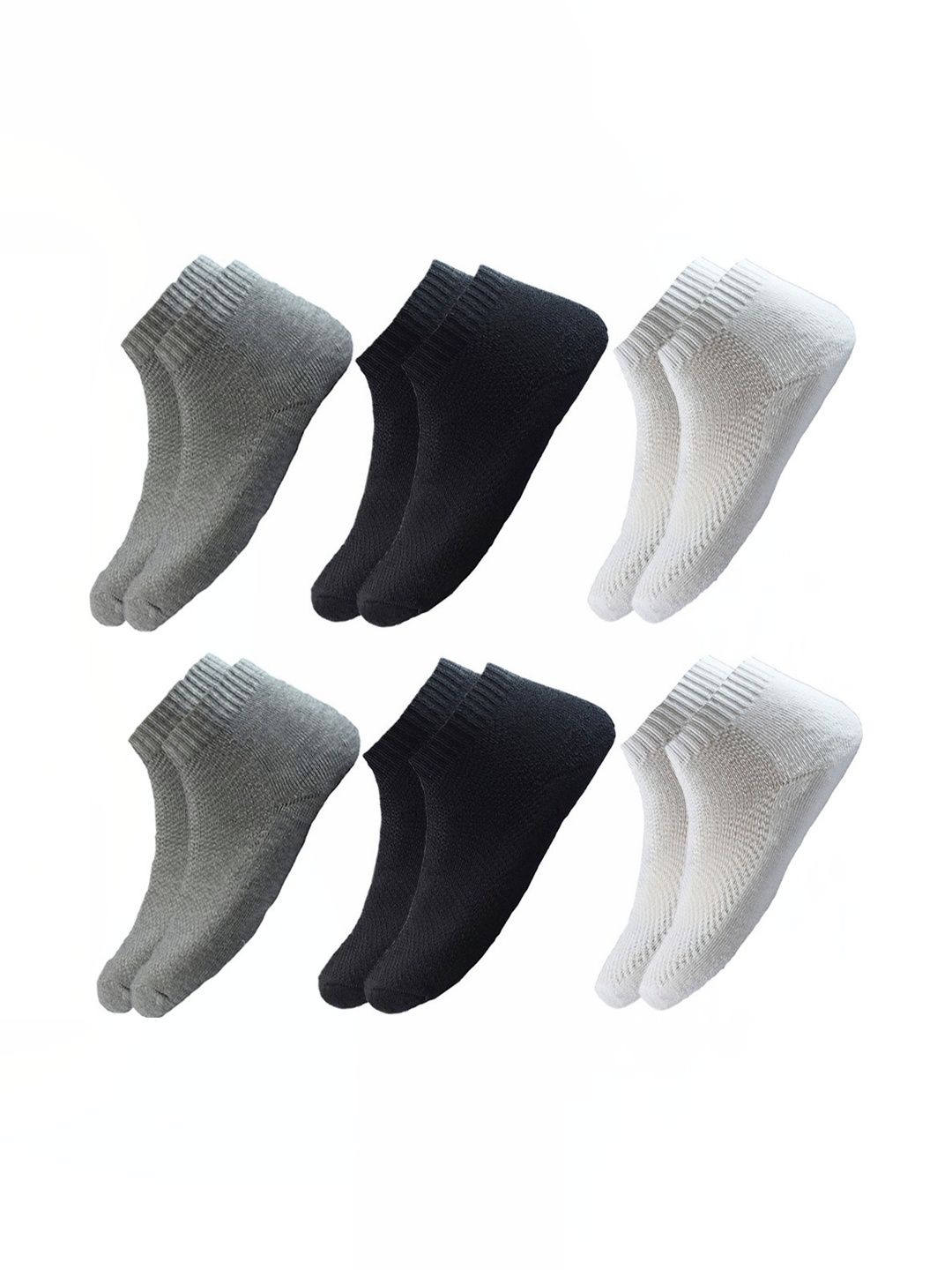 Akeeta Men Pack of 10 Cotton Assorted Shoe Liners Socks