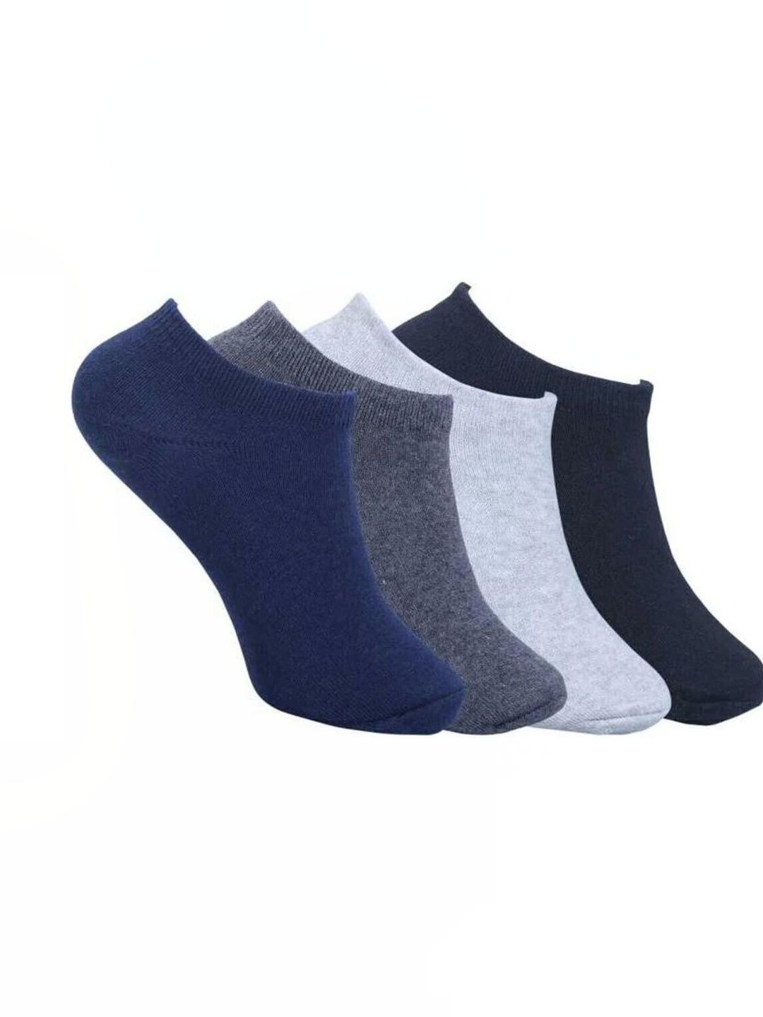 Akeeta Men Pack of 4 Cotton Assorted Shoe Liners Socks