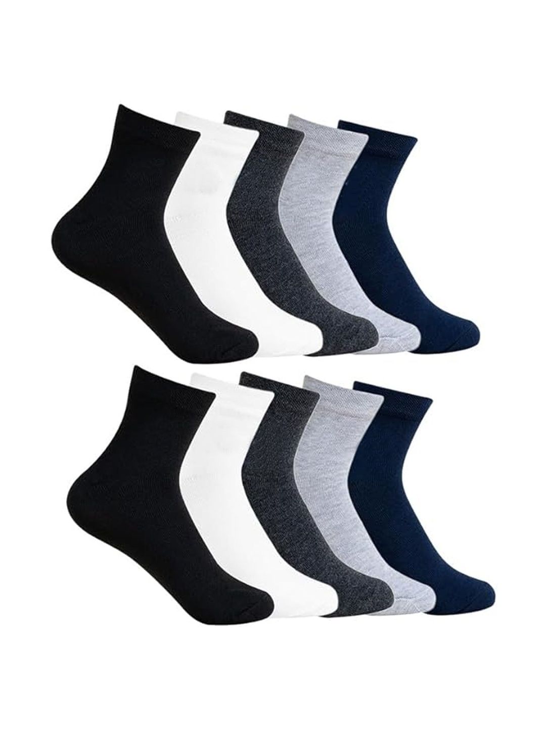 Akeeta Men Pack of 5 Cotton Assorted Ankle Length Socks
