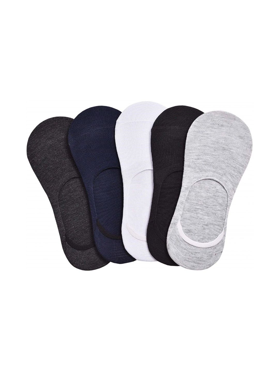 akeet trend Men Pack of 5 Cotton Assorted Shoe Liners Socks
