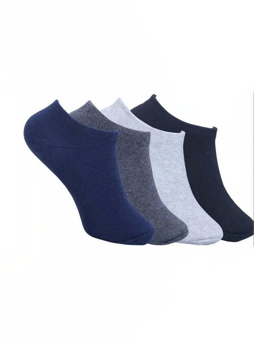 Akeeta Men Pack of 4 Cotton Assorted Shoe Liners Socks