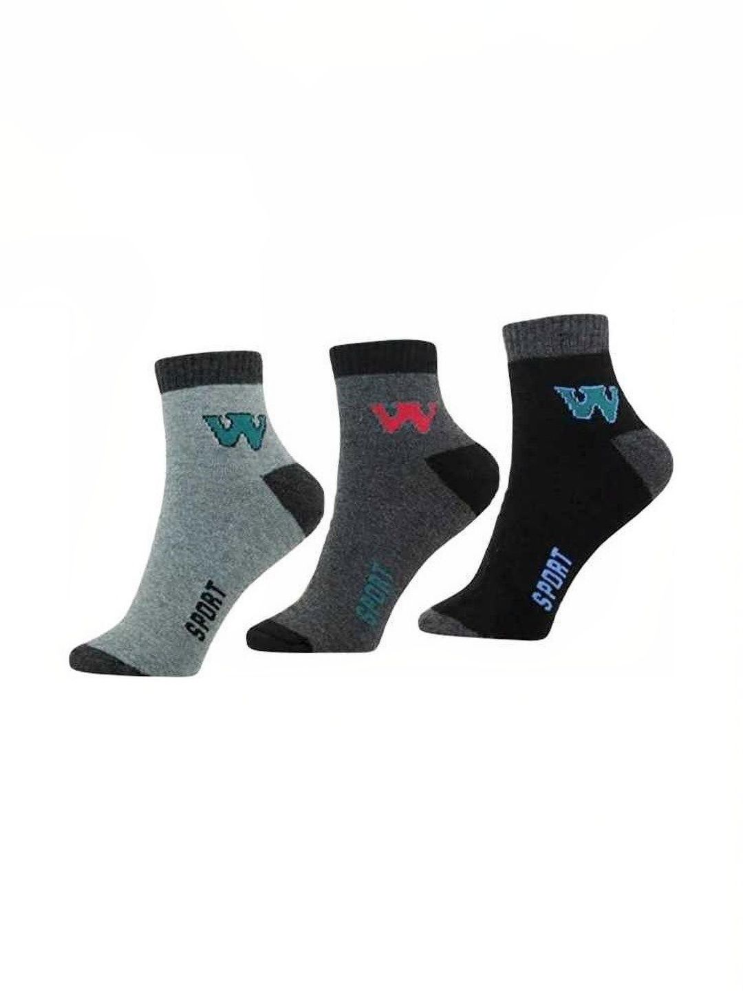 Akeeta Men Pack of 3 Cotton Assorted Patterned Ankle Length Socks