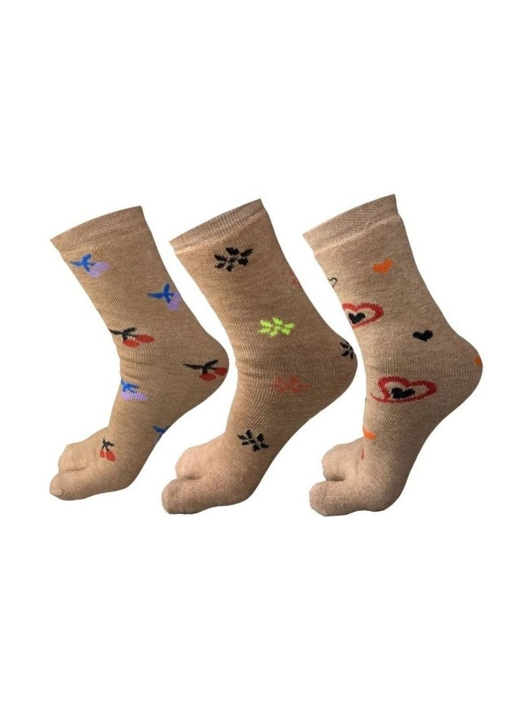 akeet trend Men Pack of 3 Cotton Assorted Patterned Ankle Length Socks