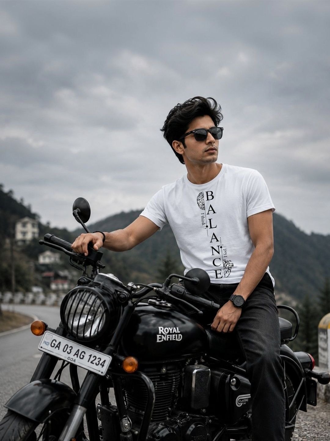 Y TULSI Men Typography Printed T-shirt