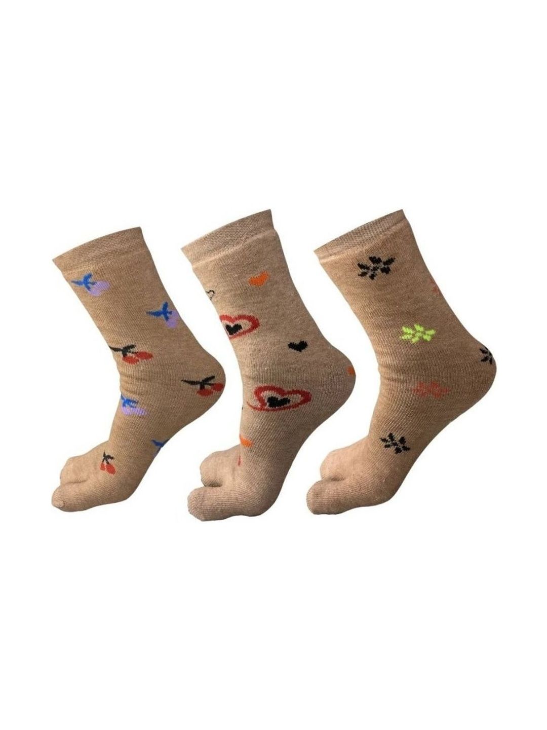 akeet trend Men Pack of 3 Cotton Patterned Calf Length Socks