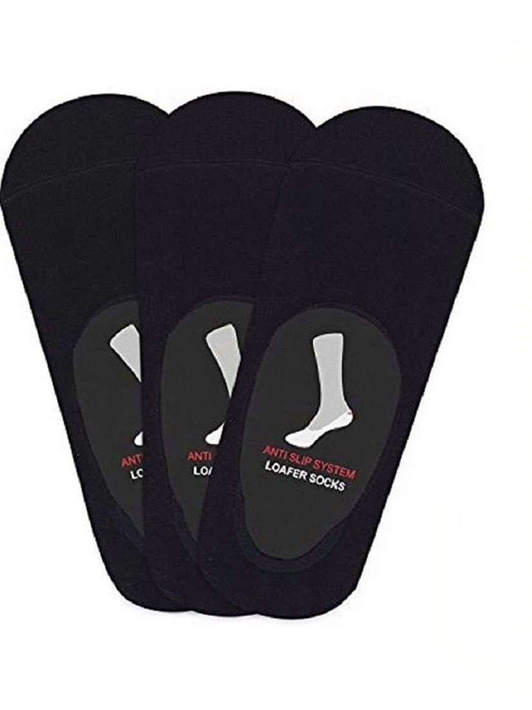 akeet trend Men Pack of 3 Cotton Assorted Shoe Liners Socks