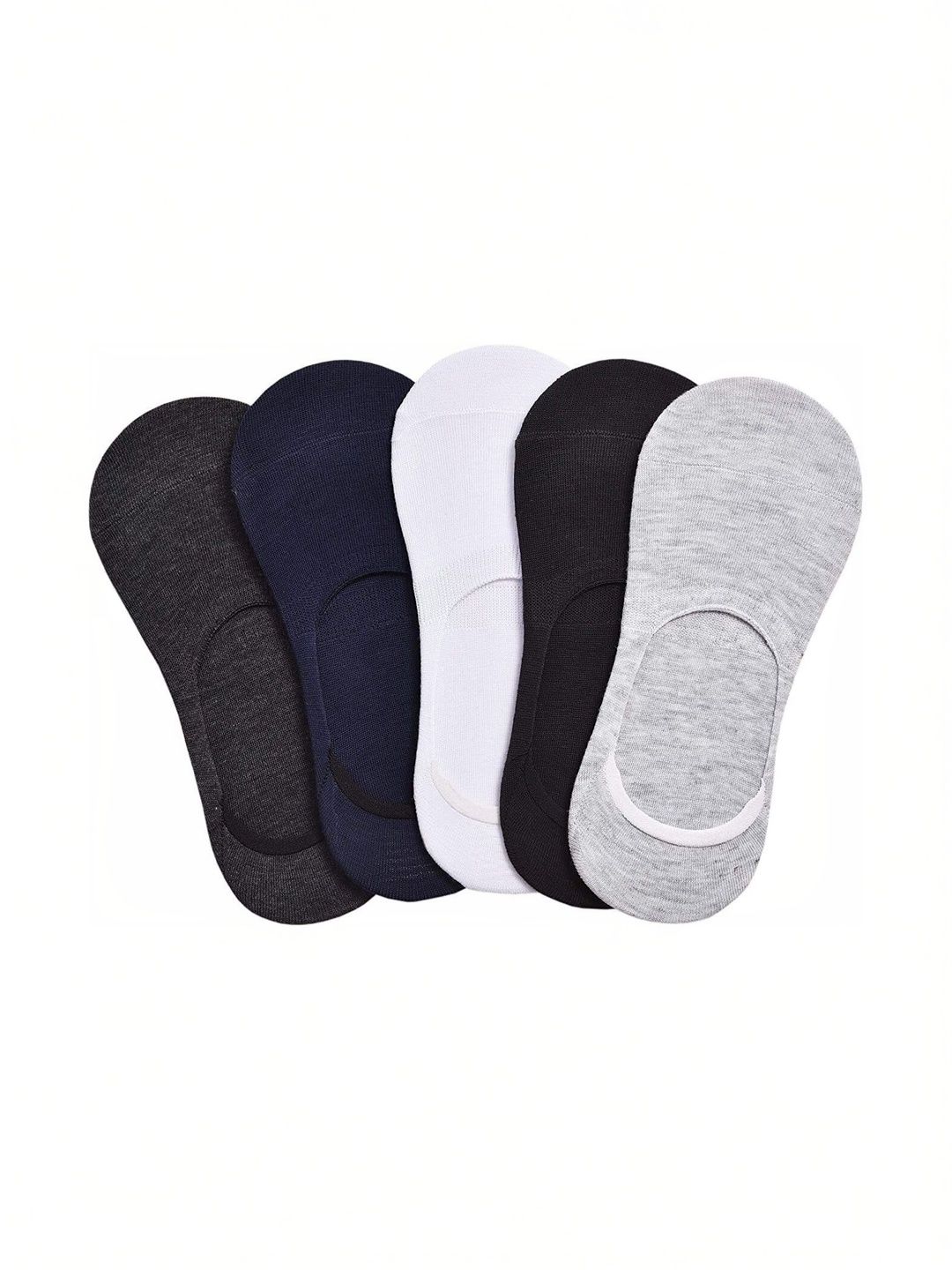 akeet trend Men Pack of 5 Cotton Assorted Shoe Liners Socks