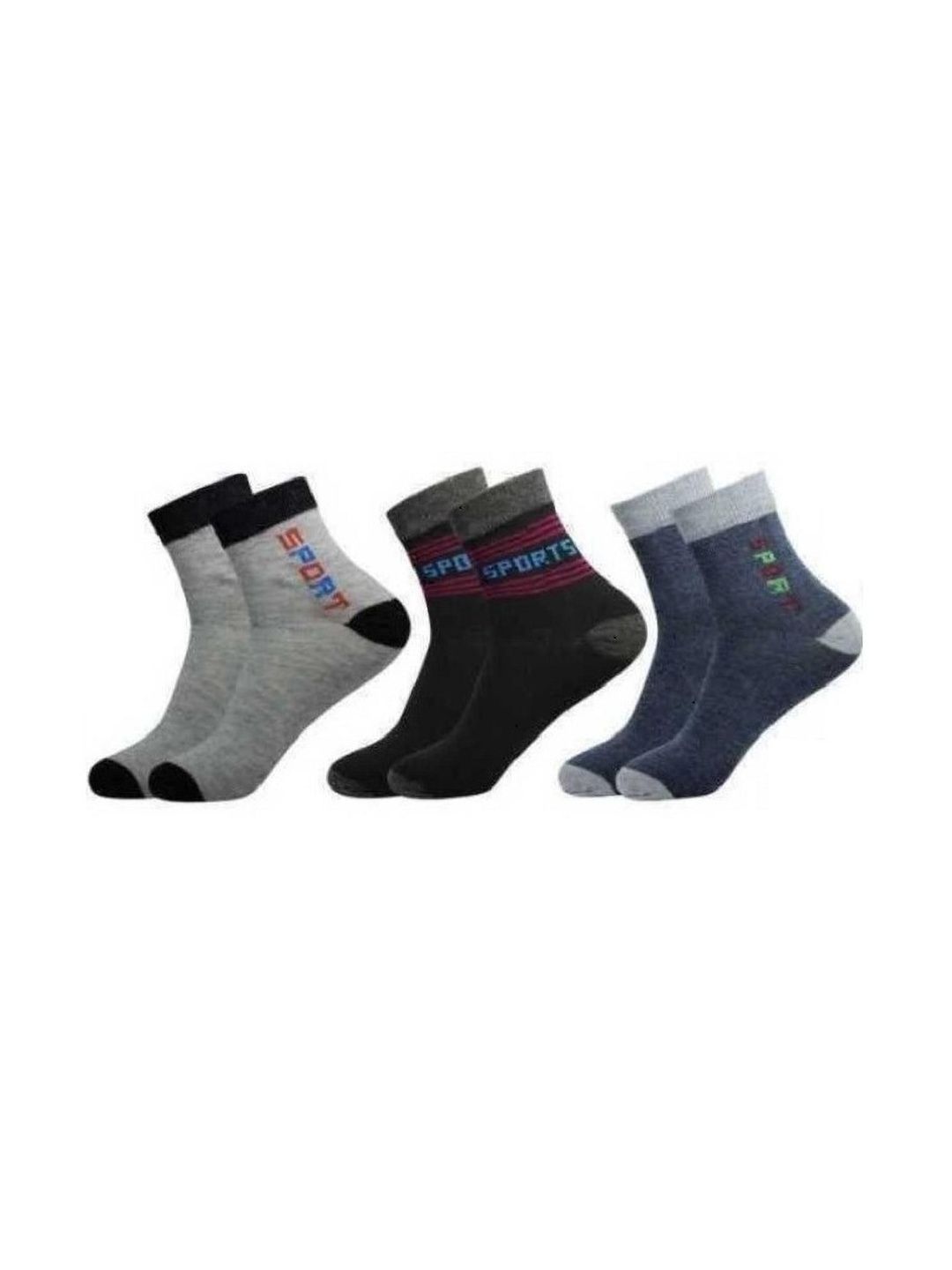 akeet trend Men Pack of 3 Cotton Assorted Patterned Ankle Length Socks