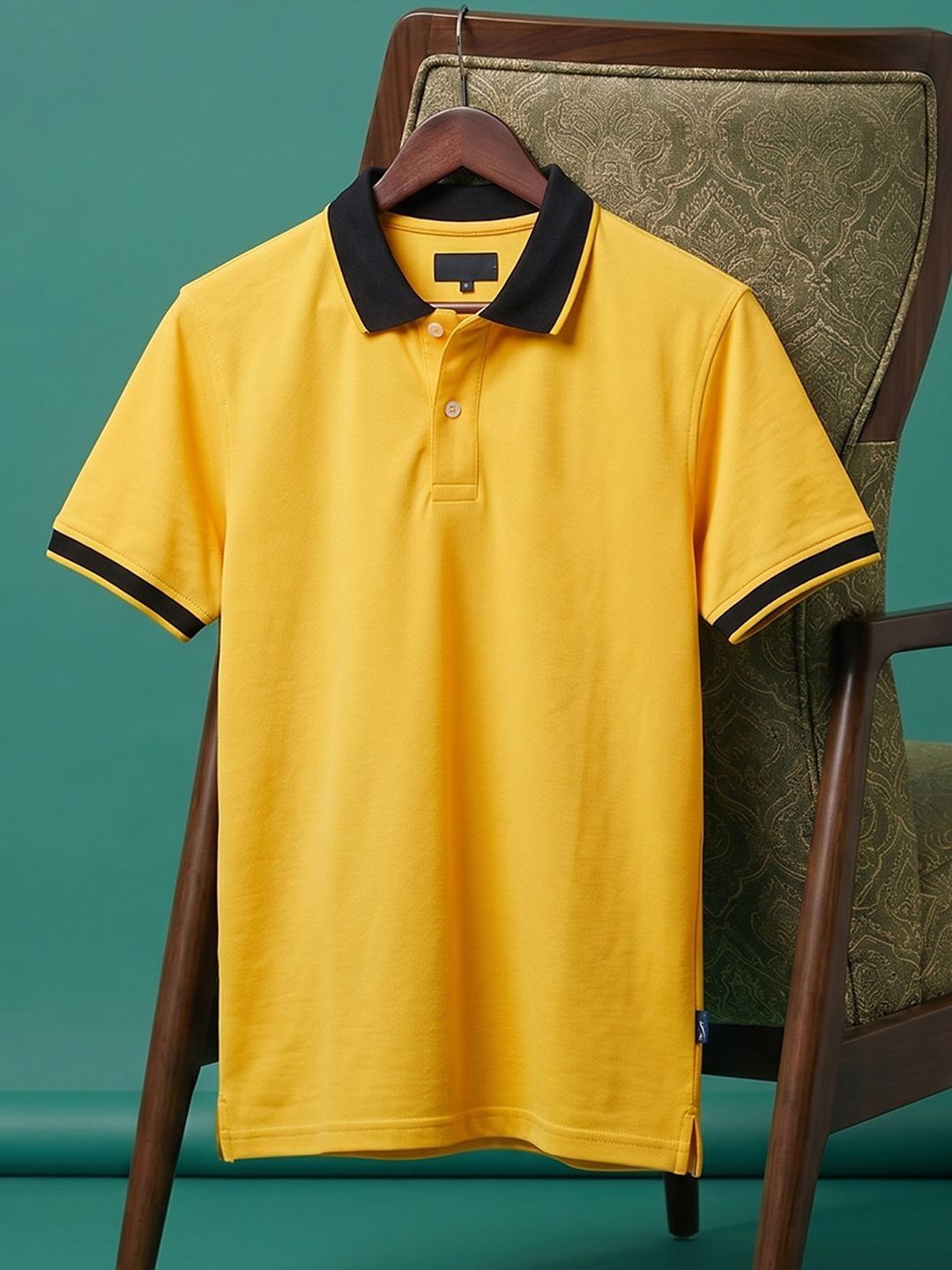 Mast & Harbour Men Polo Collar Pockets T-shirt