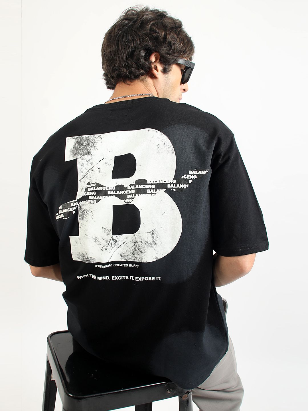 Maniac Men Typography Printed T-shirt