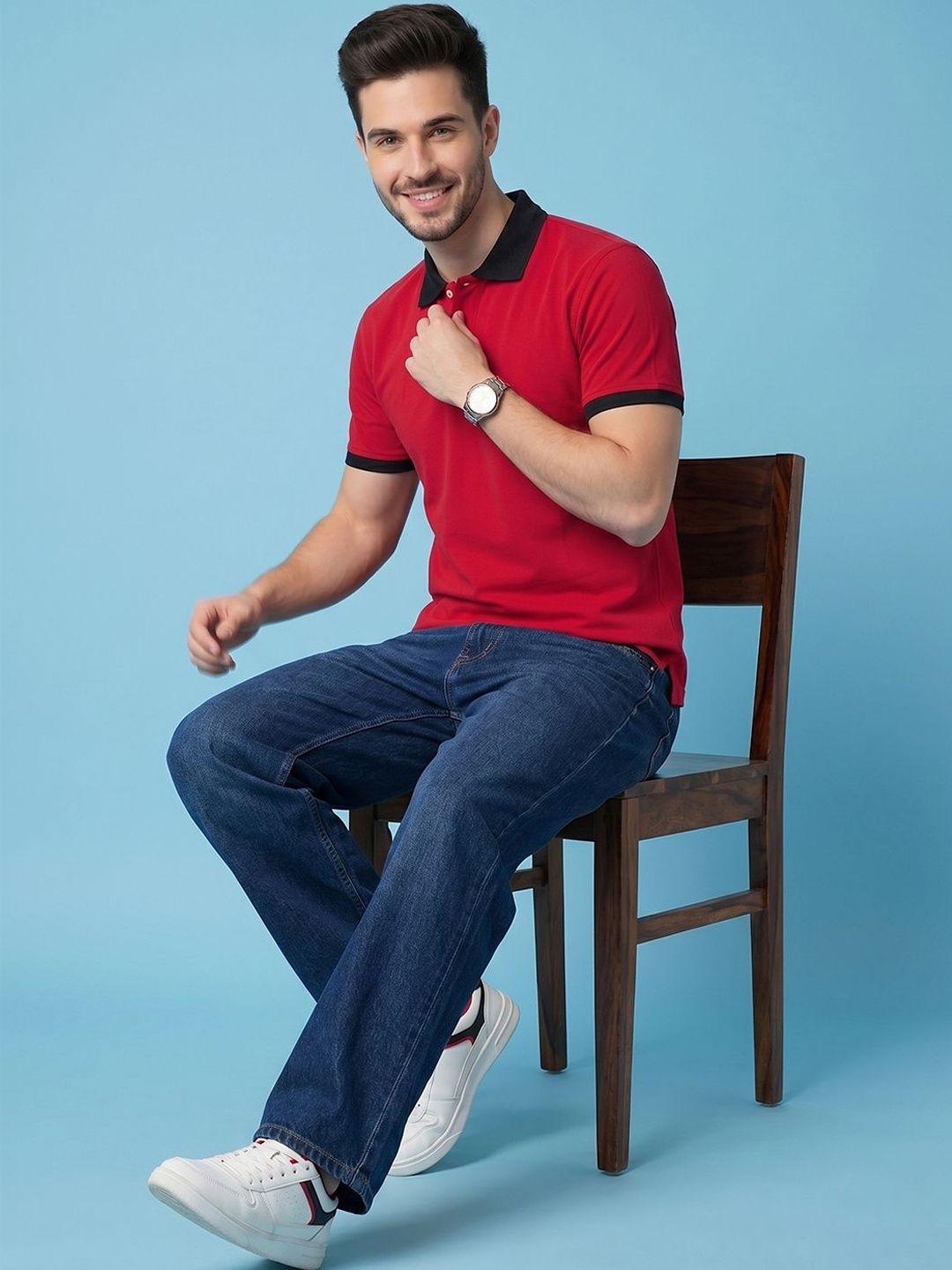 Kook N Keech Men Polo Collar T-shirt