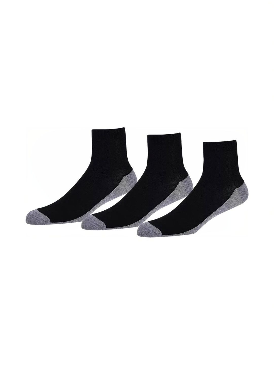 Akeeta Men Pack of 3 Cotton Assorted Colourblocked Ankle Length Socks