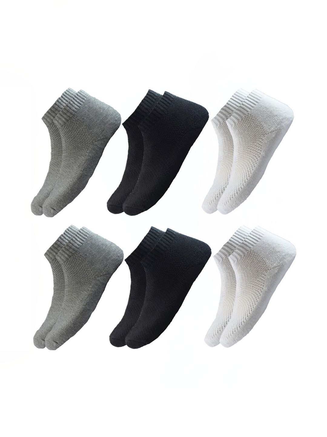 akeet trend Men Pack of 10 Cotton Assorted Ankle Length Socks
