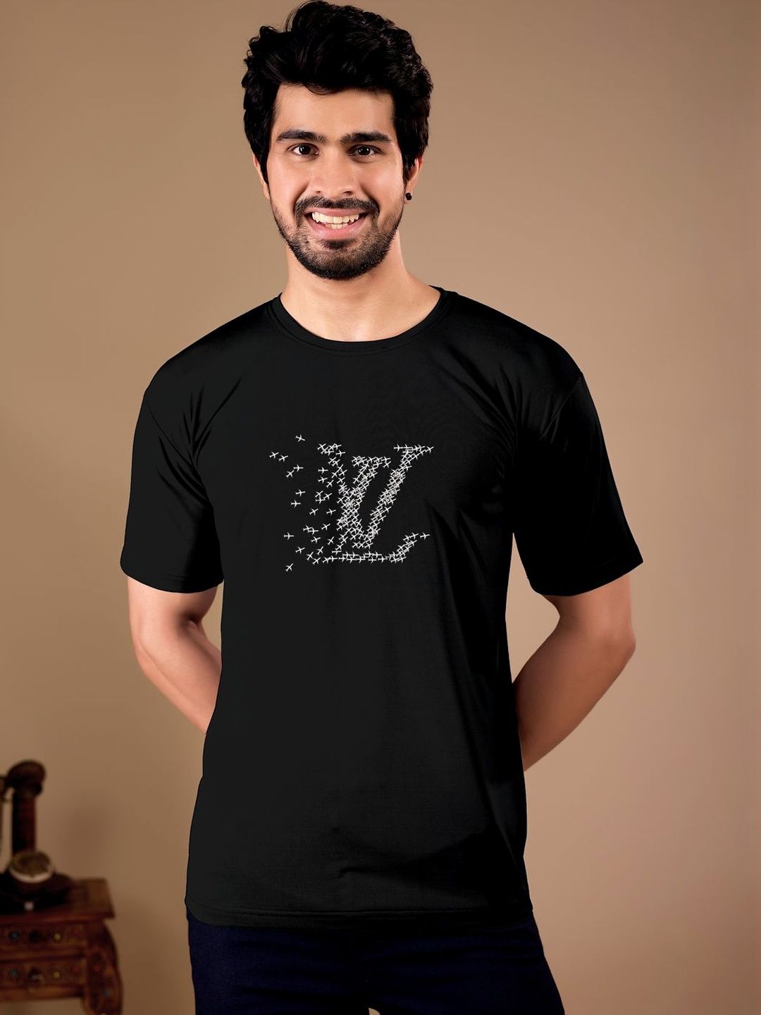 BAESD Men Brand Logo Printed T-shirt