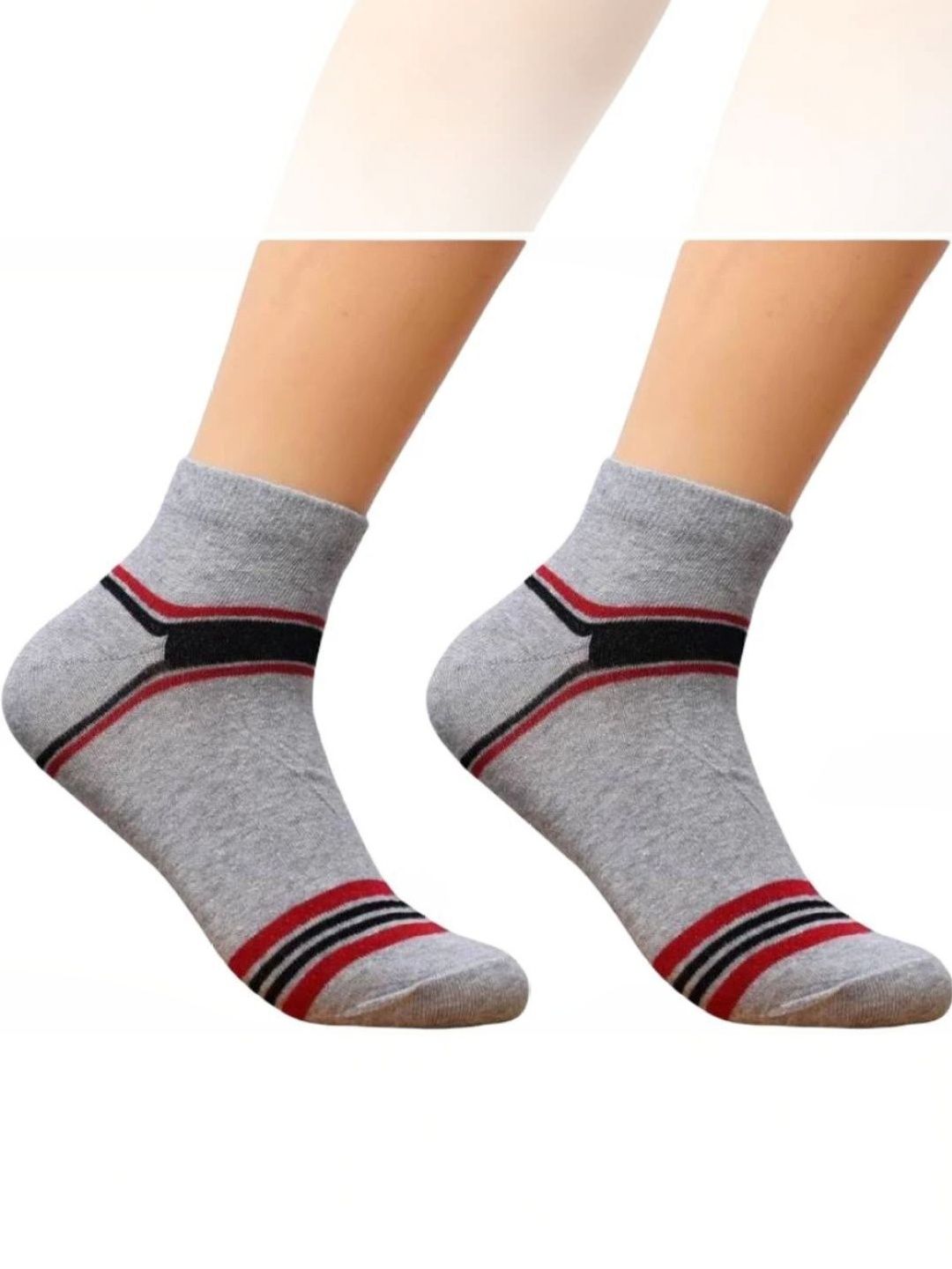 akeet trend Men Cotton Assorted Striped Ankle Length Socks