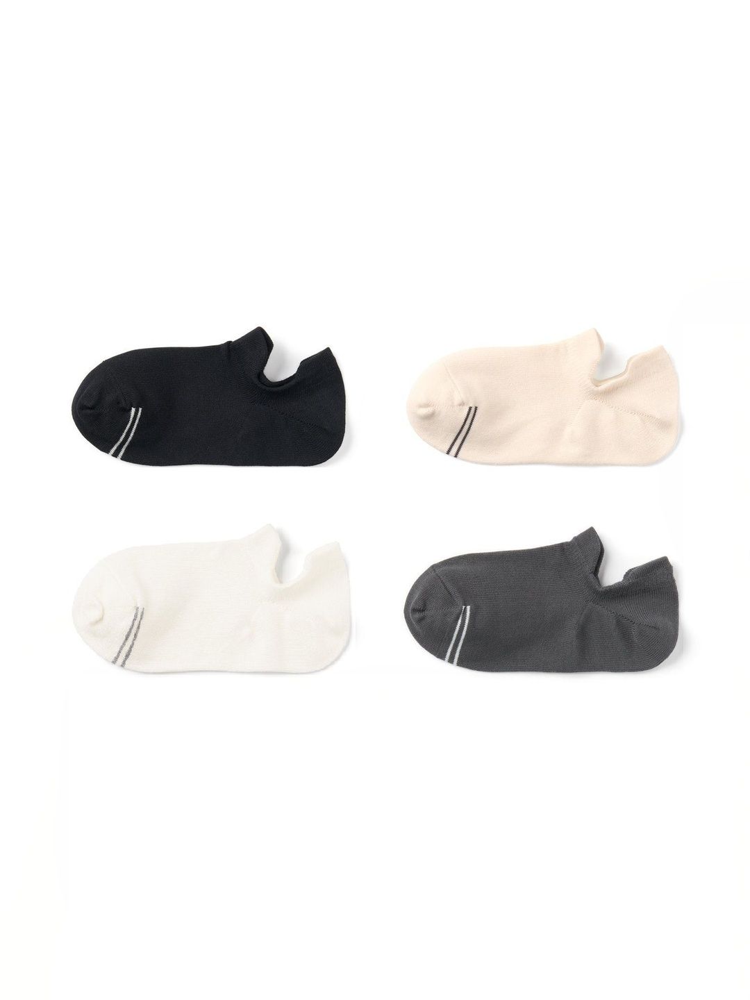 akeet trend Men Pack of 4 Cotton Assorted Patterned Shoe Liners Socks