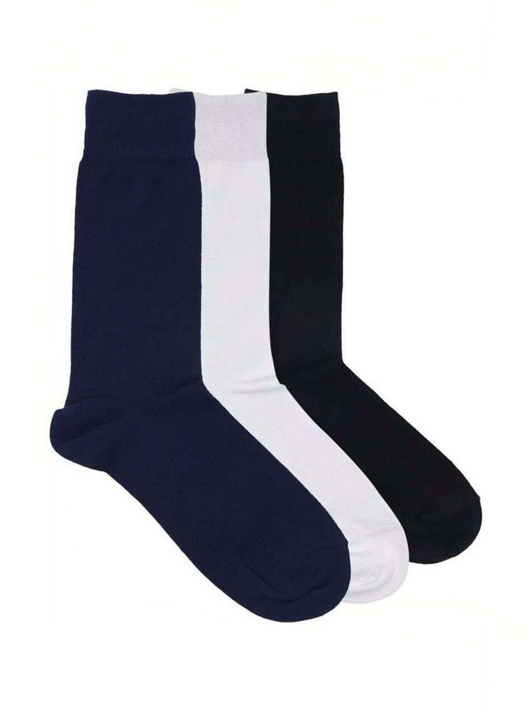 Akeeta Men Pack of 3 Cotton Assorted Calf Length Socks