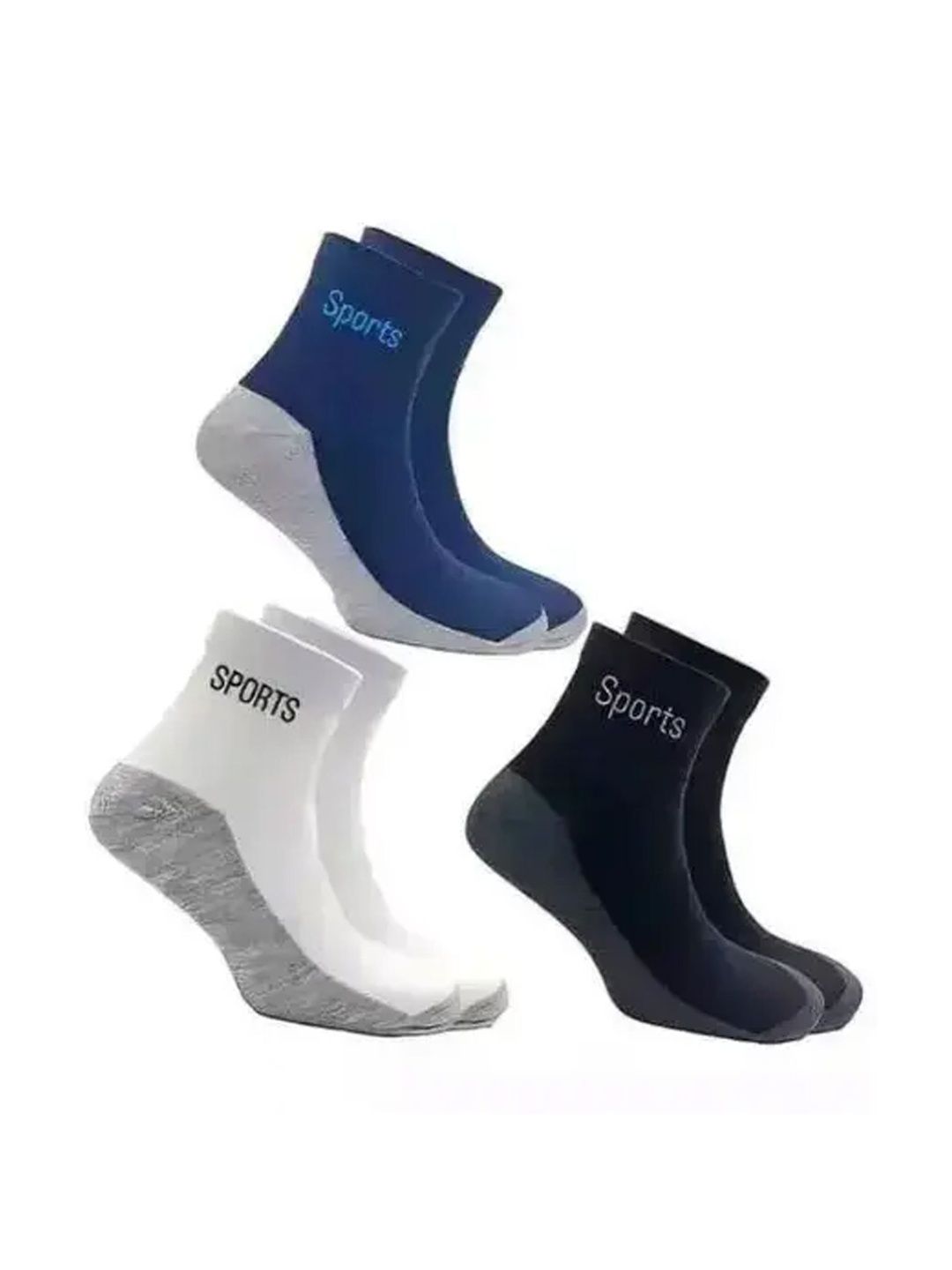 akeet trend Men Pack of 5 Cotton Assorted Colourblocked Ankle Length Socks