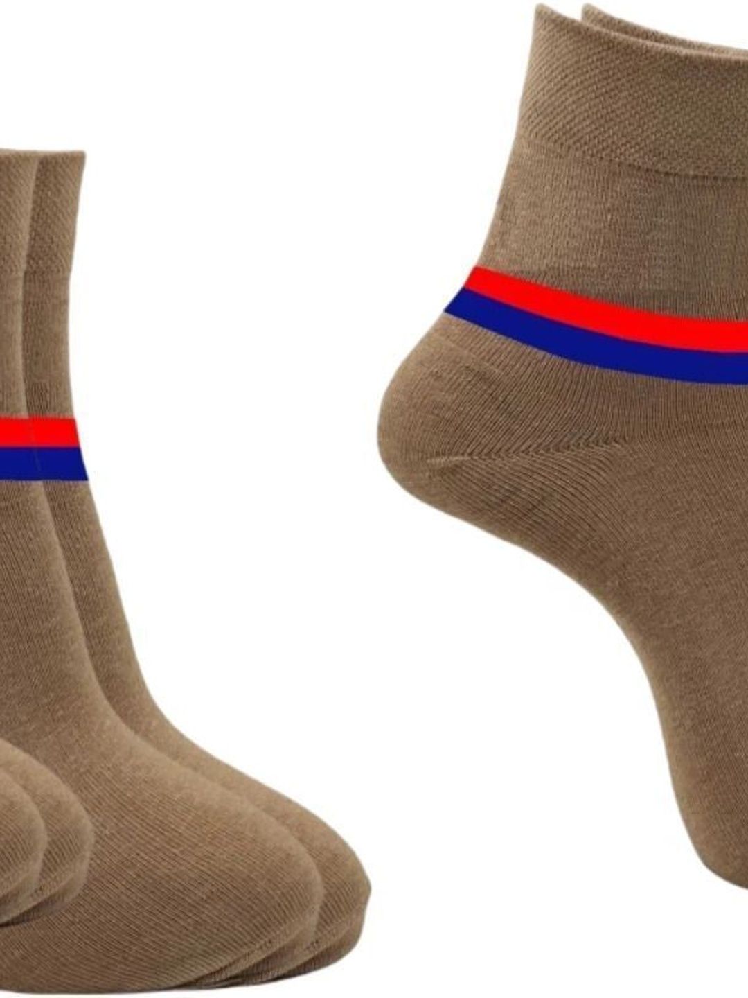 akeet trend Men Pack of 6 Cotton Assorted Colourblocked Ankle Length Socks