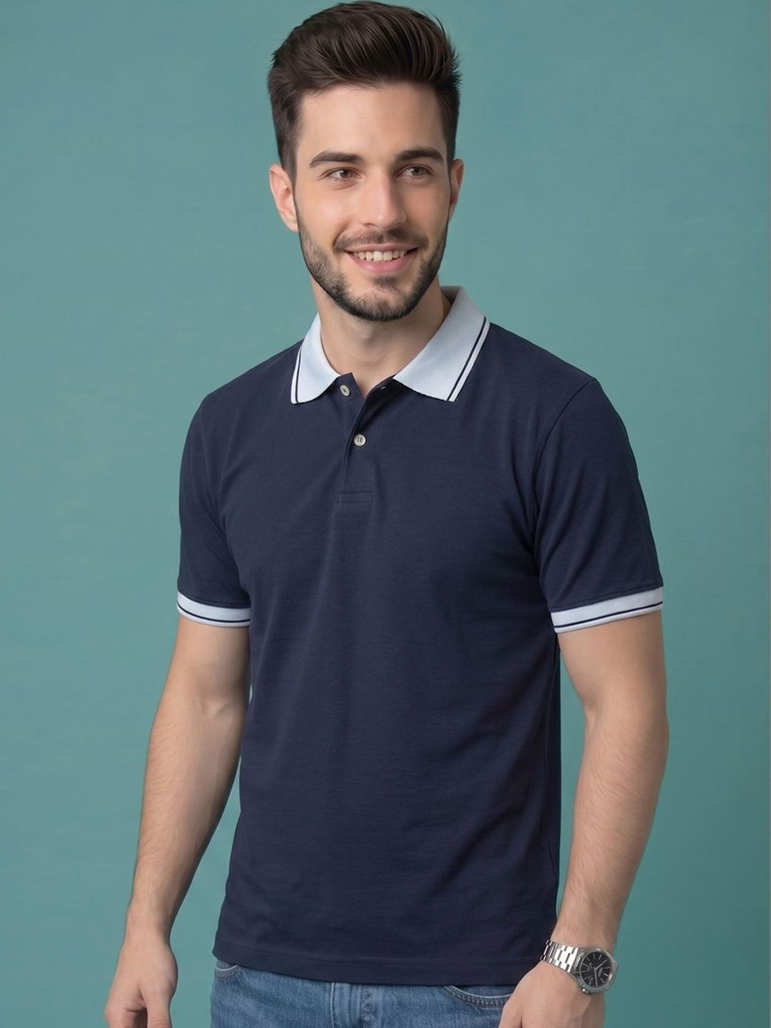 Kook N Keech Men Polo Collar T-shirt