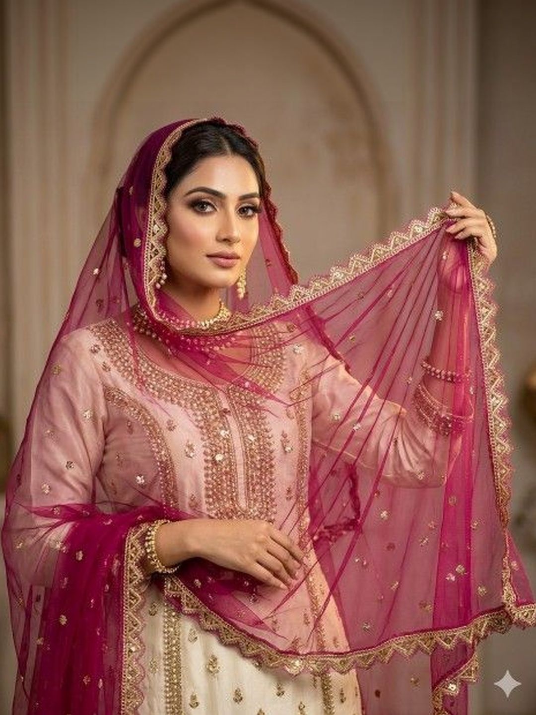 Navti Creations Navti Creations Embroidered Dupatta with Sequinned