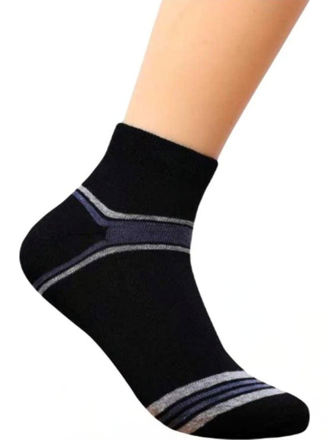 akeet trend Men Cotton Assorted Striped Ankle Length Socks