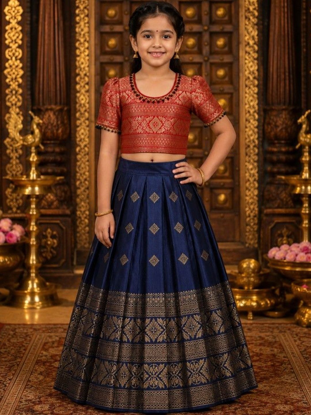 Xepon Girls Ready to Wear Lehenga & Choli Set