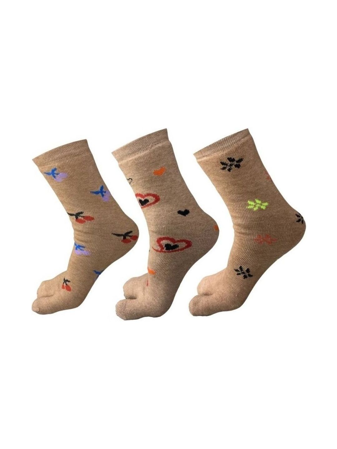 Akeeta Men Pack of 3 Cotton Assorted Patterned Calf Length Socks