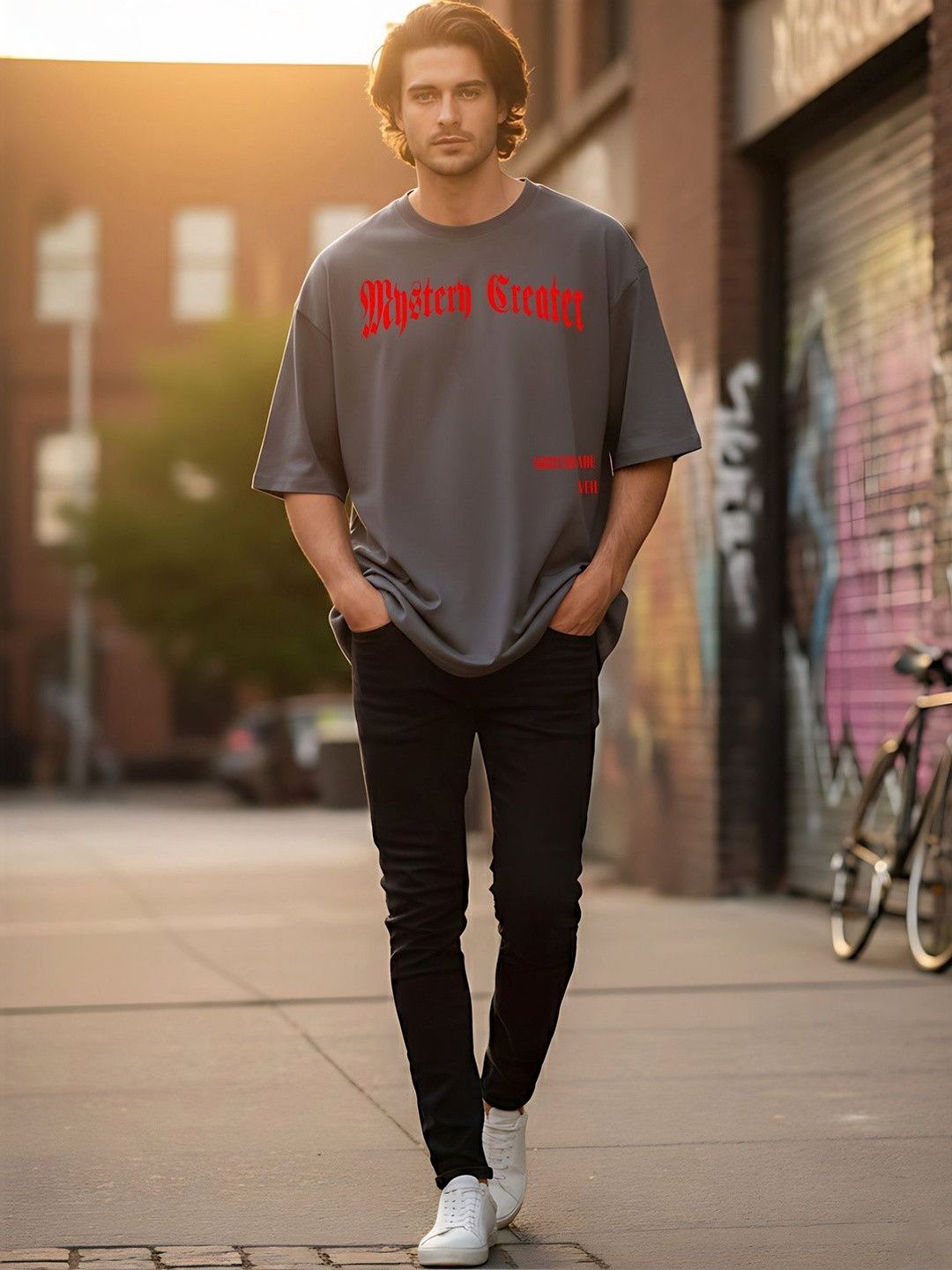 Kook N Keech Men Typography Printed Drop-Shoulder Sleeves T-shirt