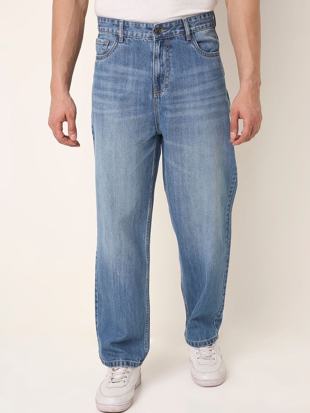 Blnk Men Comfort Mid-Rise Light Fade Jeans