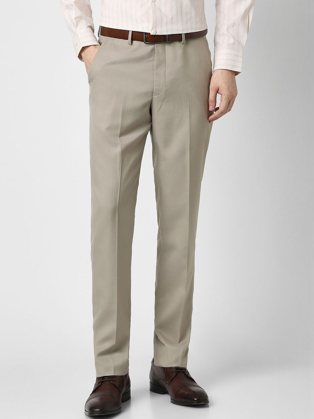Peter England Men Slim Fit Trousers