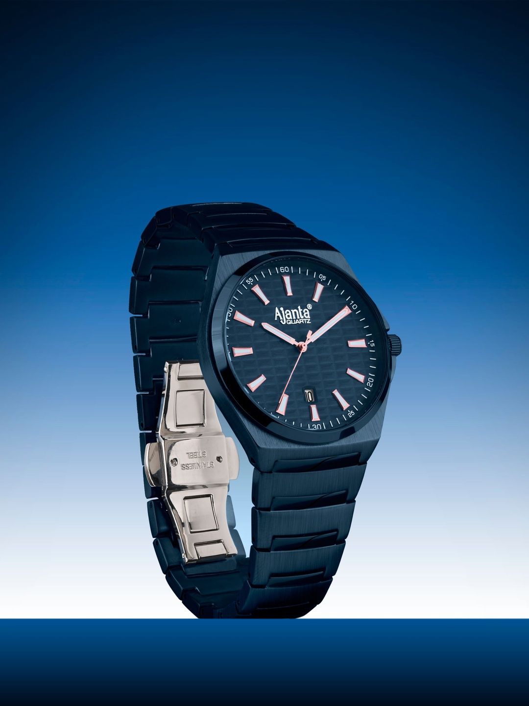 Ajanta Quartz Ajanta Quartz Men Dial & Bracelet Style Straps Analogue Watch AWCEXL0201G 1