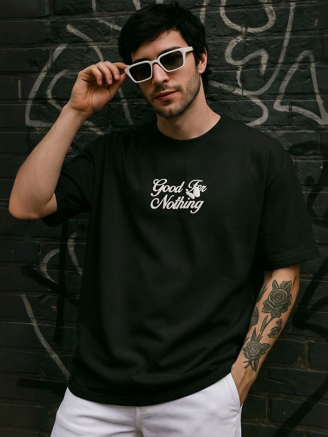 TOXA Men Typography Printed T-shirt