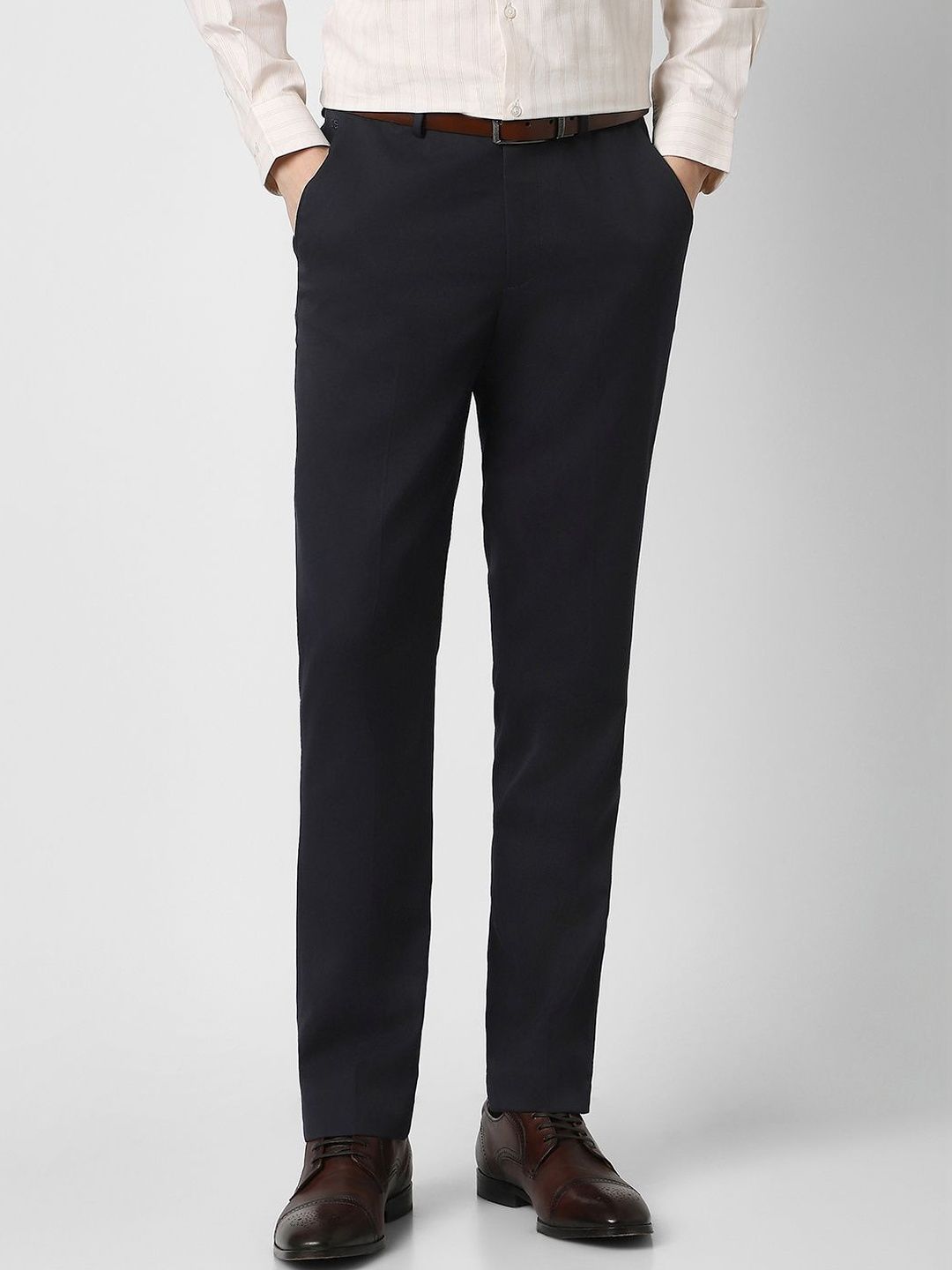 Peter England Men Slim Fit Trousers