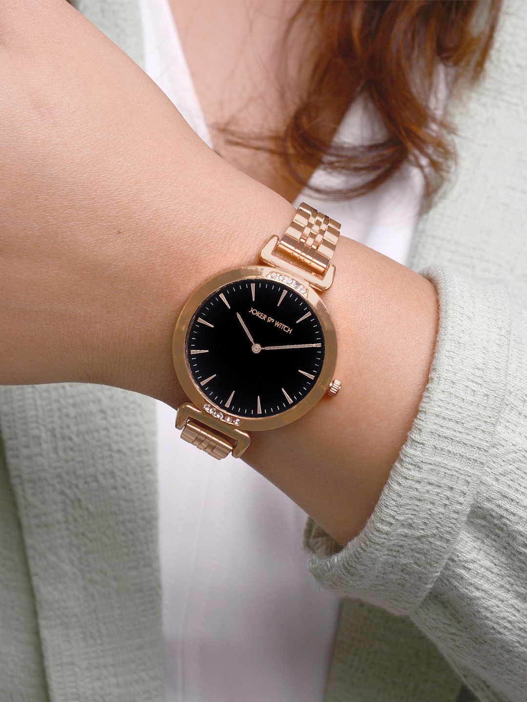 JOKER & WITCH Women Black Analogue Watch