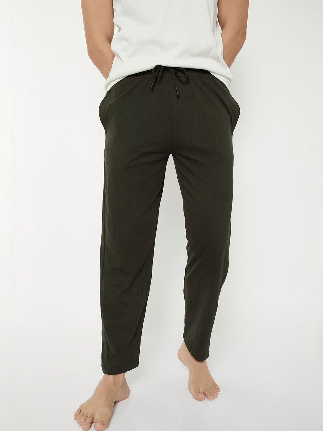 max Men Cotton Mid-Rise Lounge Pants