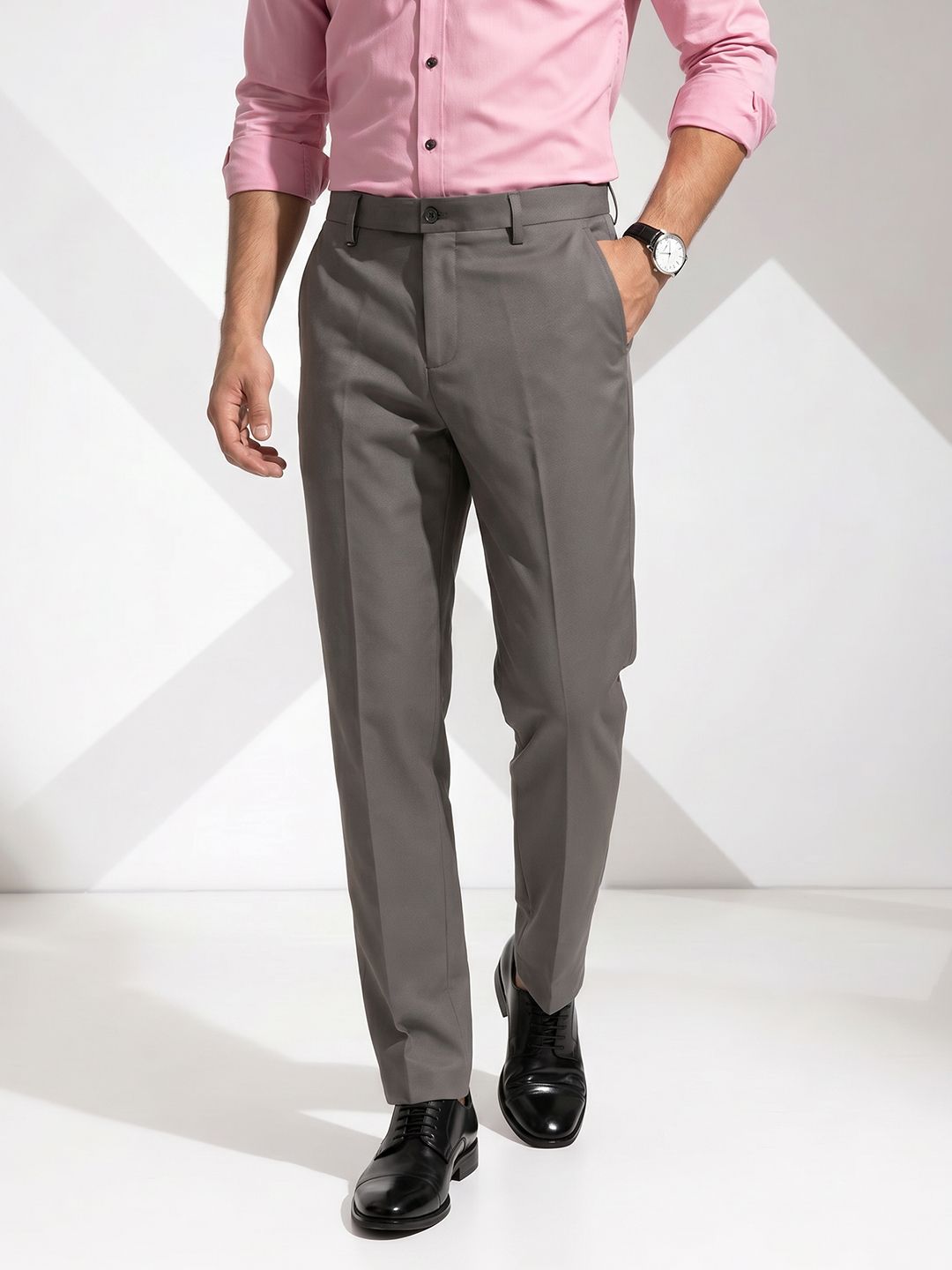 INVICTUS Men Slim Fit Formal Trousers