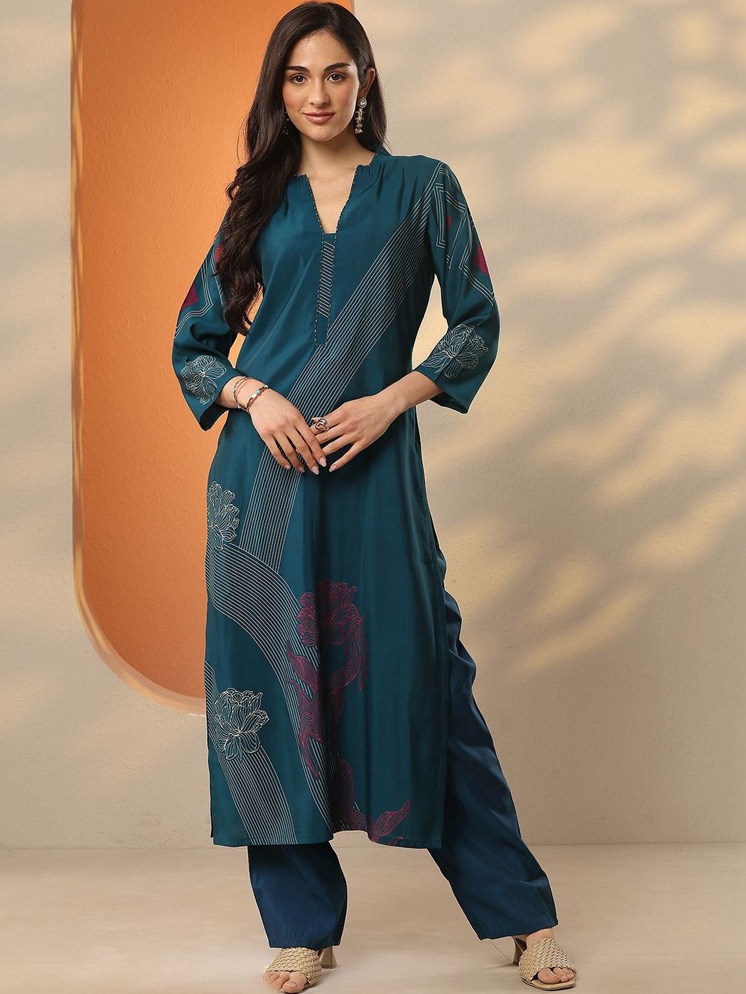 Gerua By Libas Gerua By Libas Women Floral Printed Indie Prints Kurta