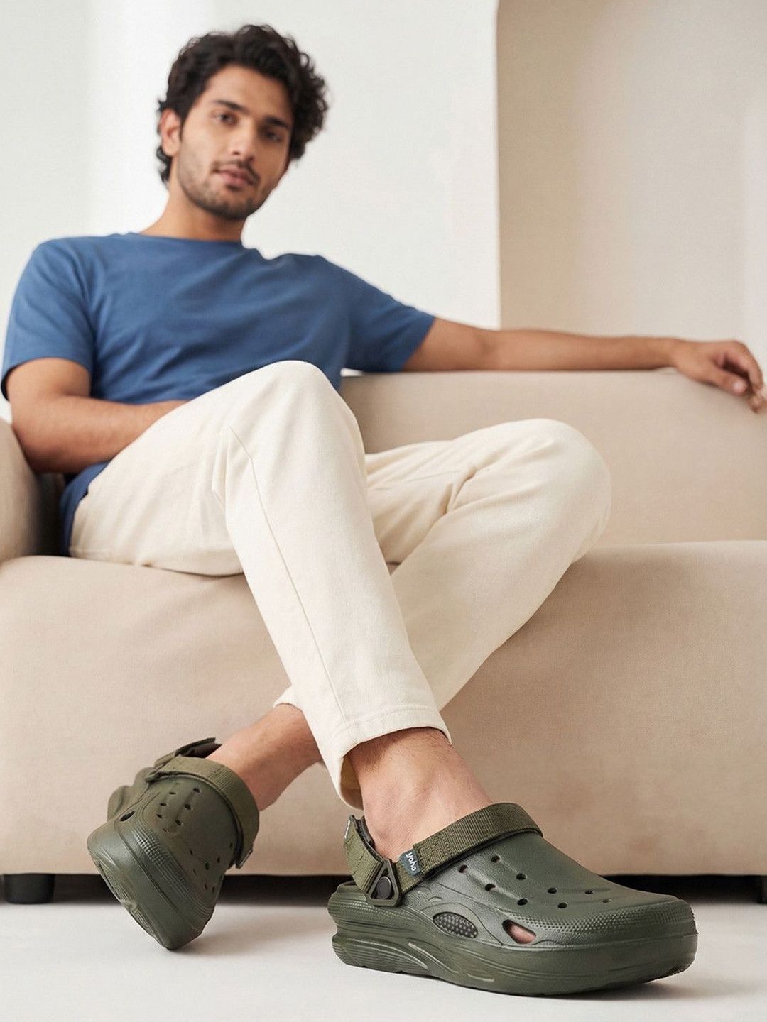 Yoho Men Dual Hacker Lightweight- Comfy- Anti Skid- Adjustable Straps & Waterproof Clog