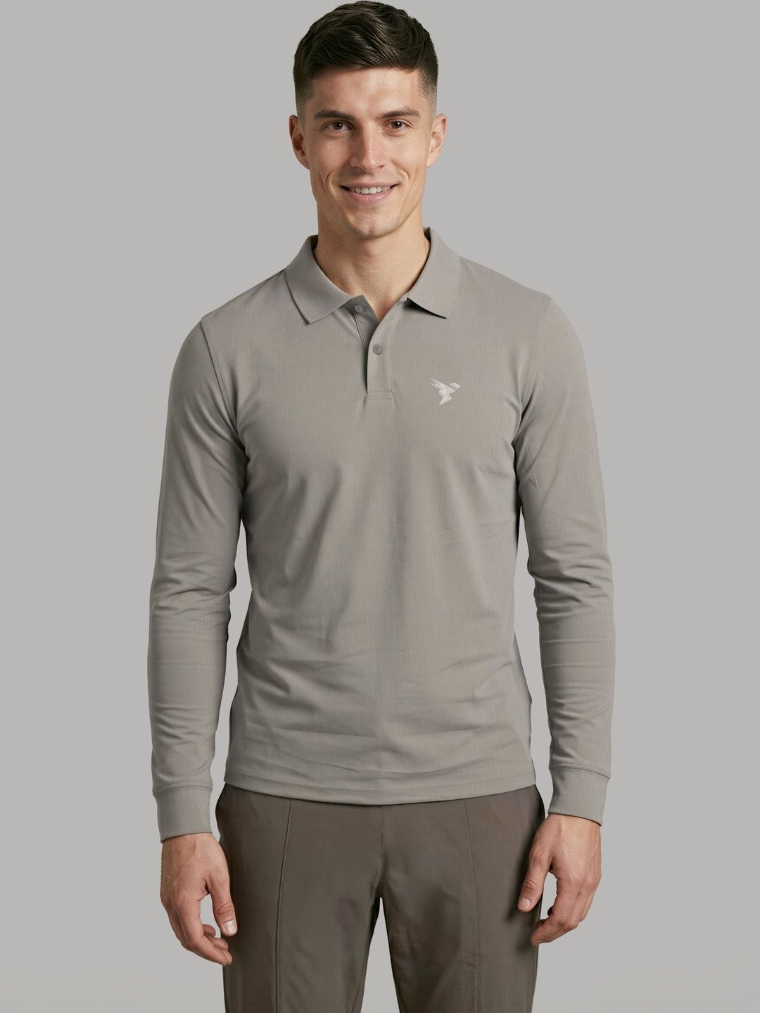 Technosport Men Polo Collar Slim Fit T-shirt