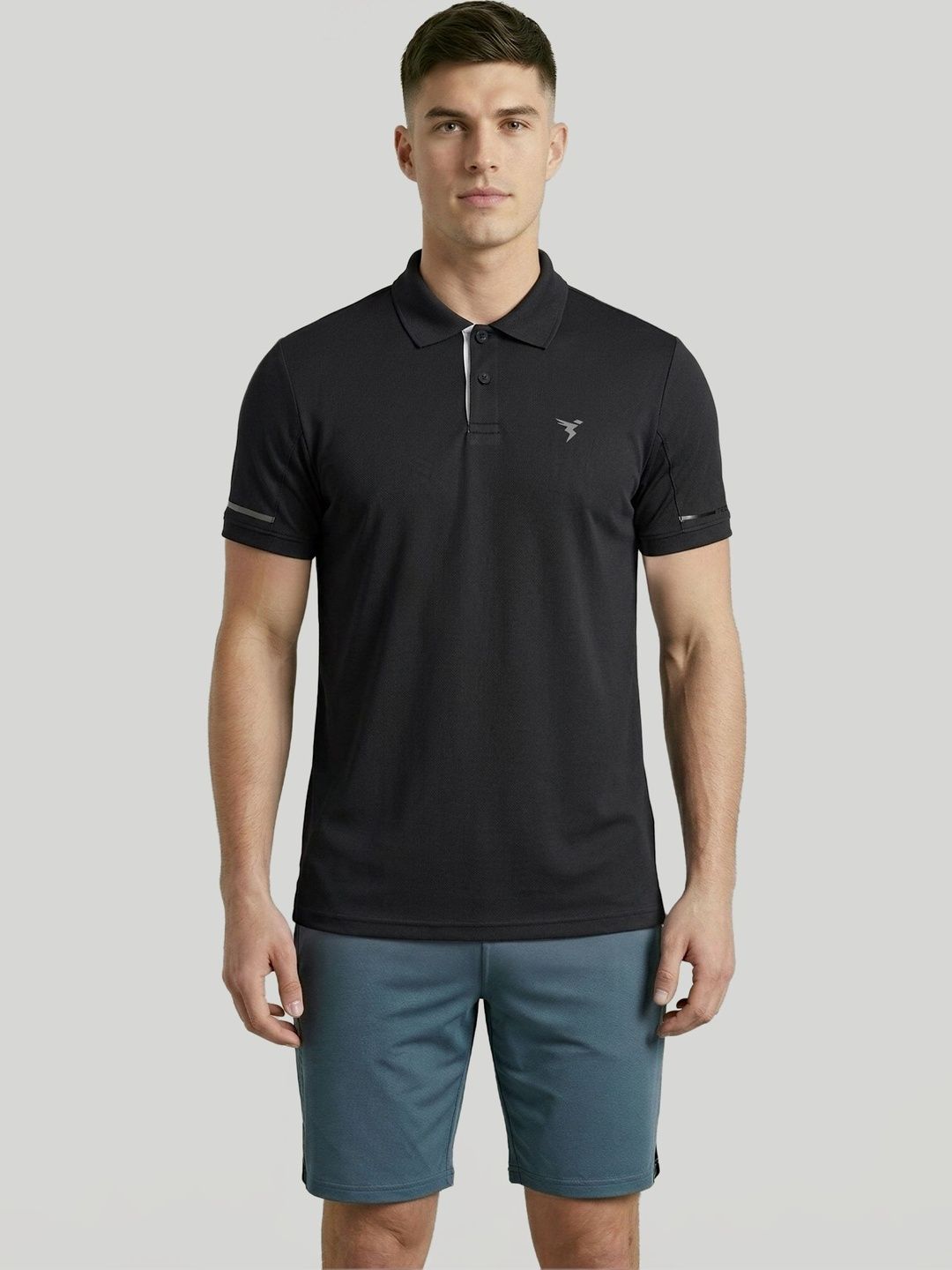Technosport Men Polo Collar Slim Fit T-shirt