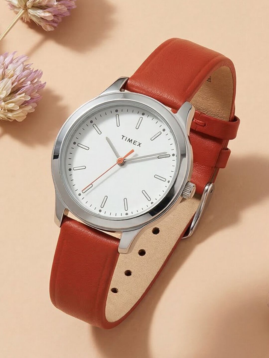 Timex Round 32mm White Dial Analog Women Watch - TW00ZR407