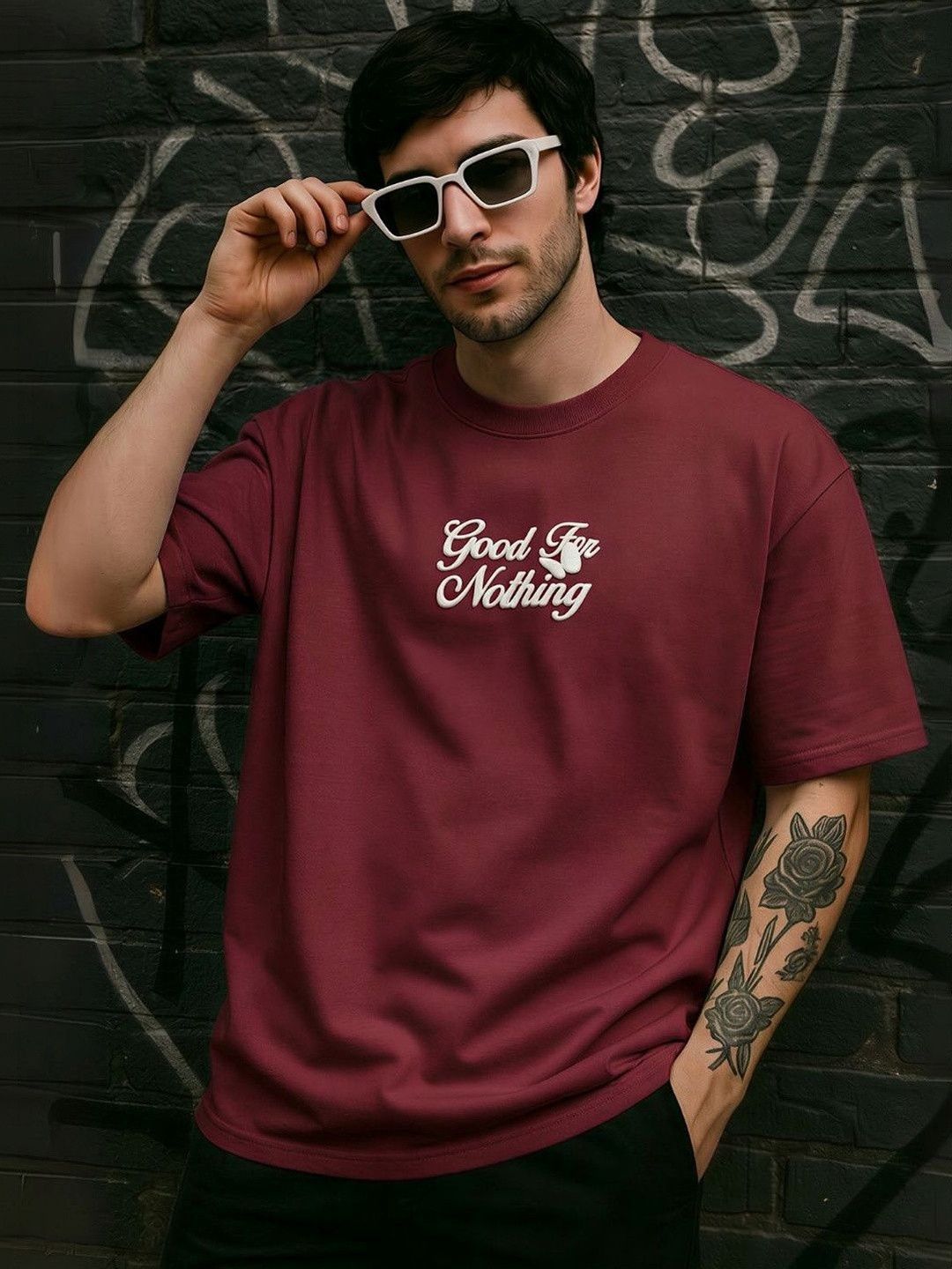 TOXA Men Typography Printed T-shirt