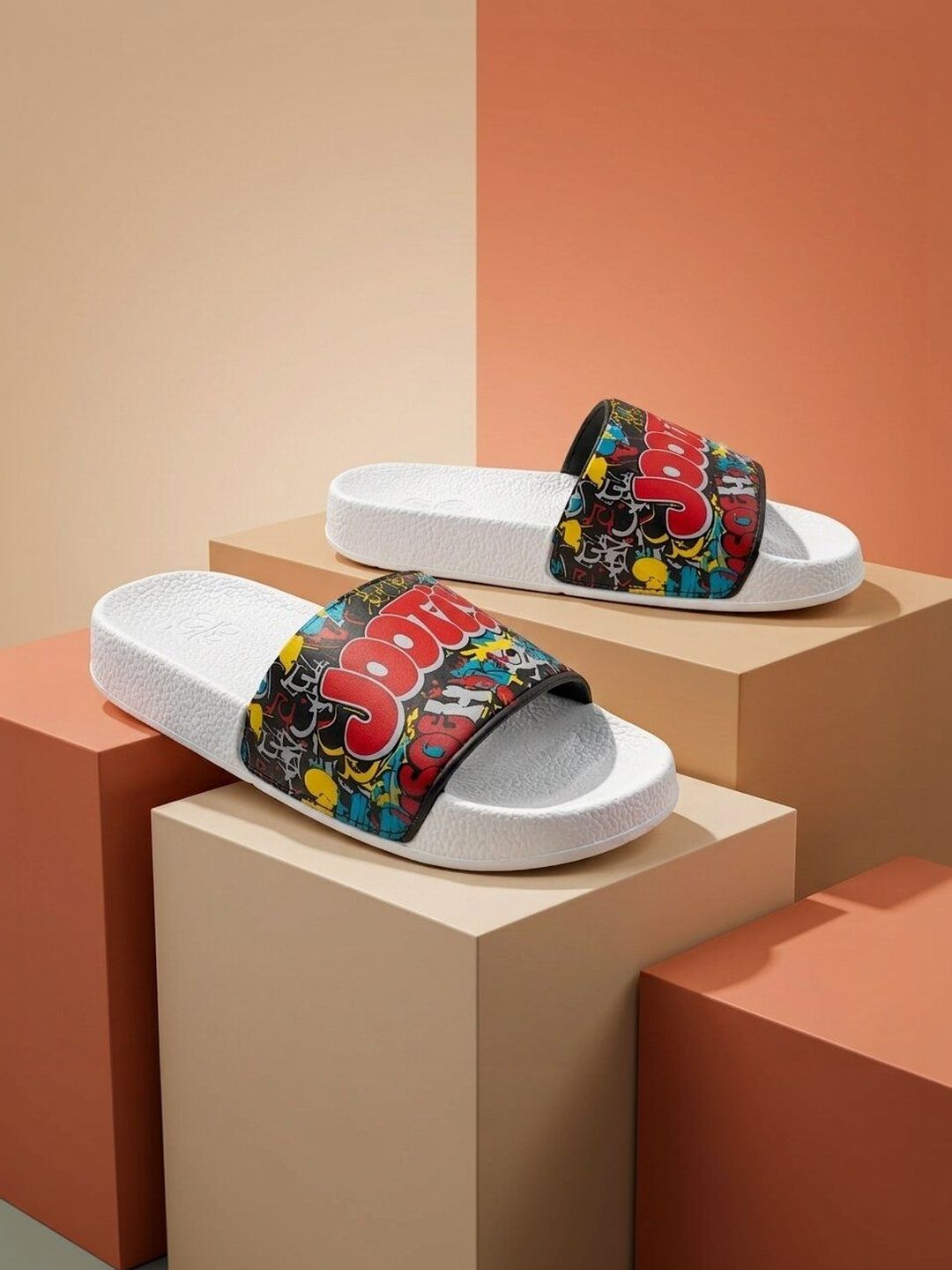 JOOTIYAPA Men Printed Sliders