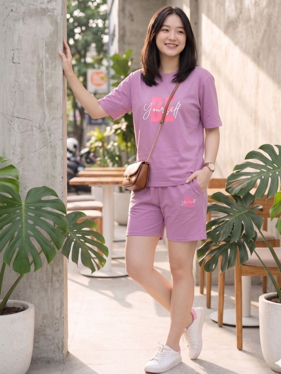 Keenuu Cotton Printed T-shirt with Shorts